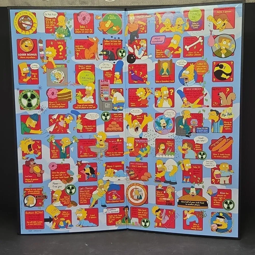 The Simpsons Loser Takes All Party Game COMPLETE RoseArt 2001‎